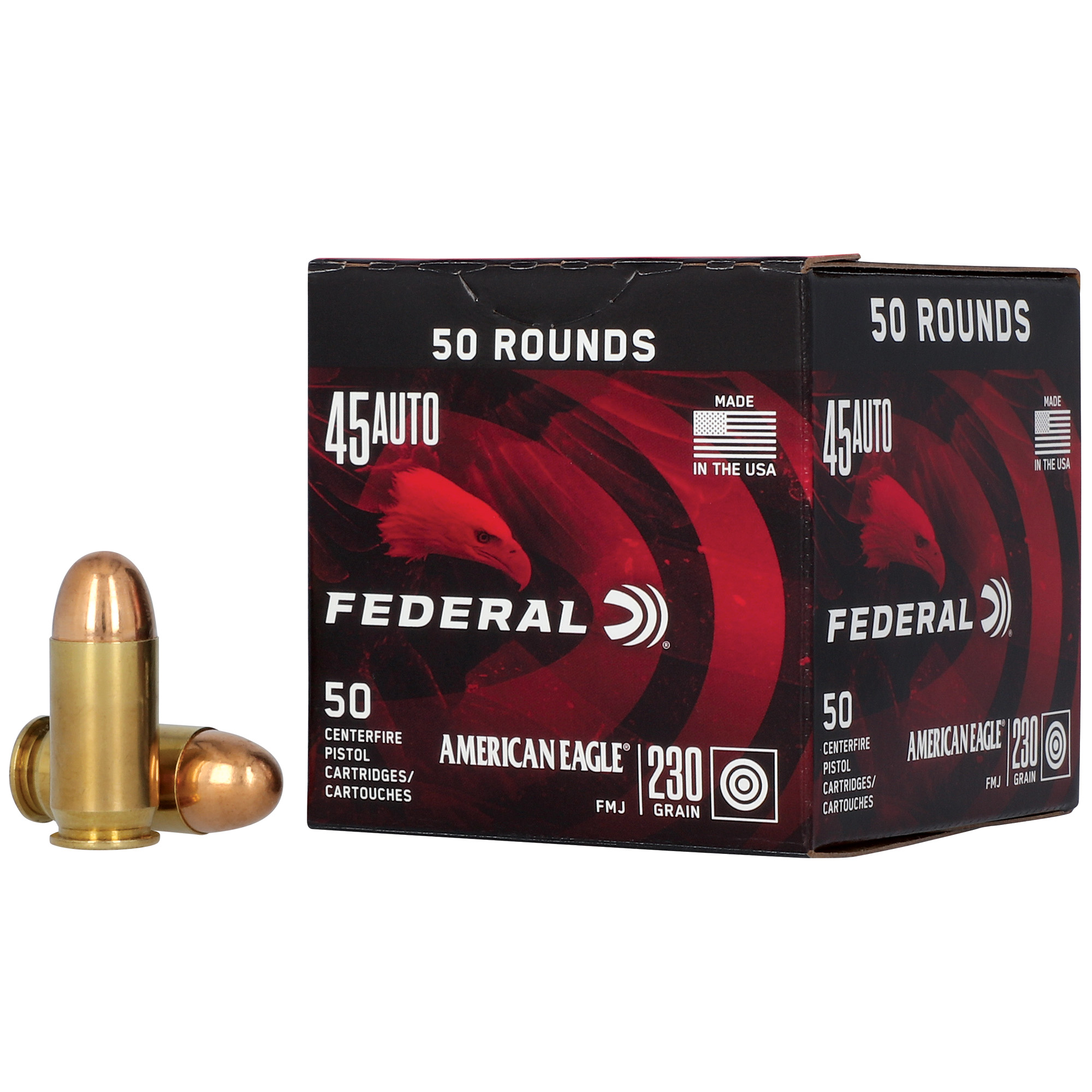 FEDERAL AM EAGLE 45ACP 230GR FMJ 50 500