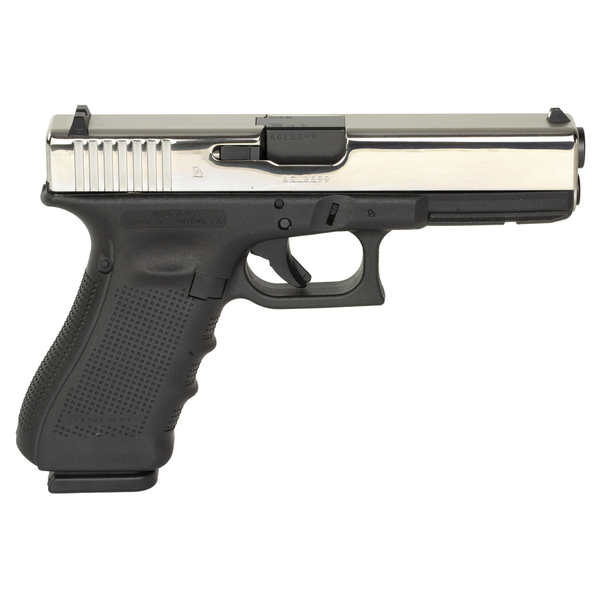 Glock 17 Gen4 9mm 17rd With Satin Top Stainless Pvd 2120