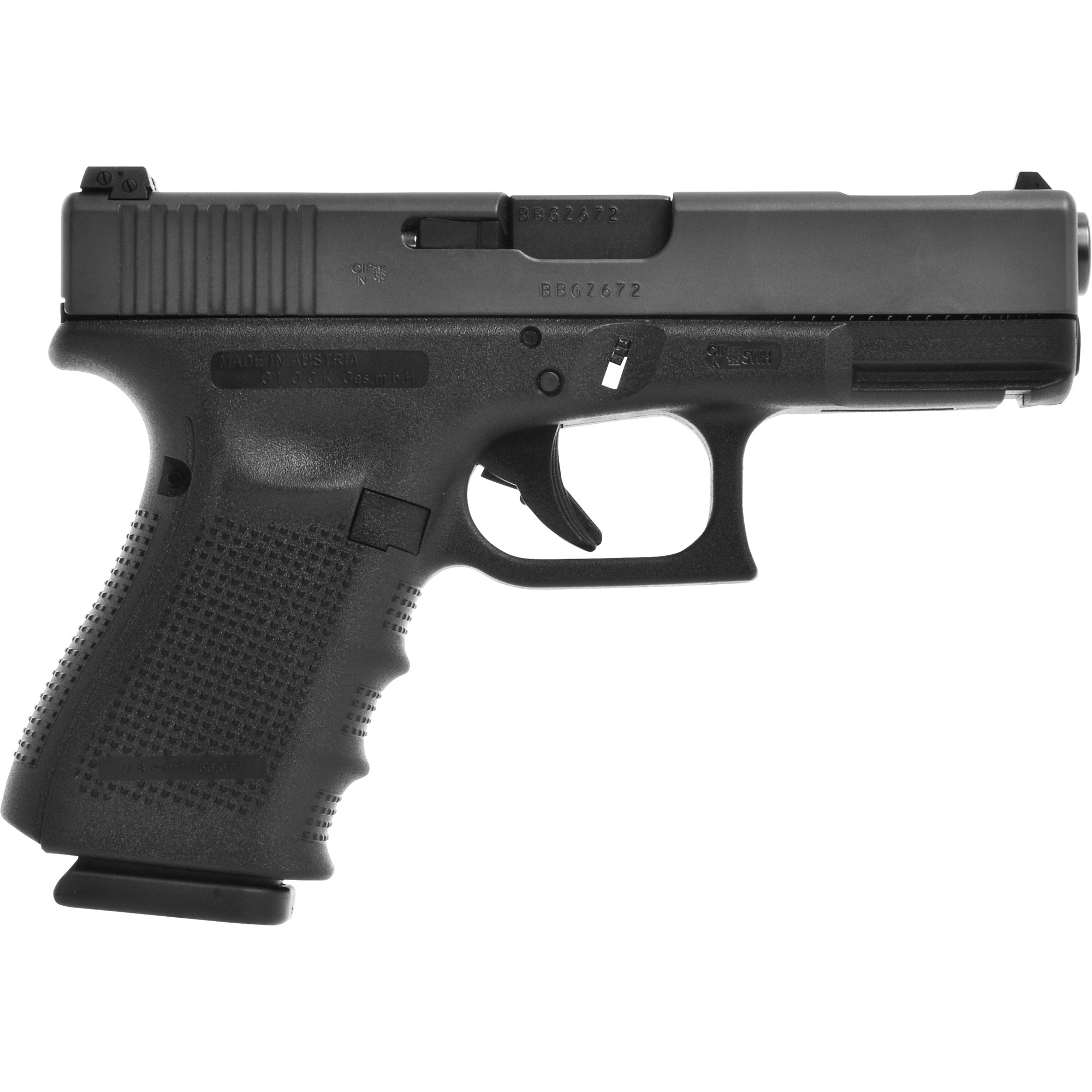 GLOCK 19C GEN4 9MM 15RD Compensated Pistol