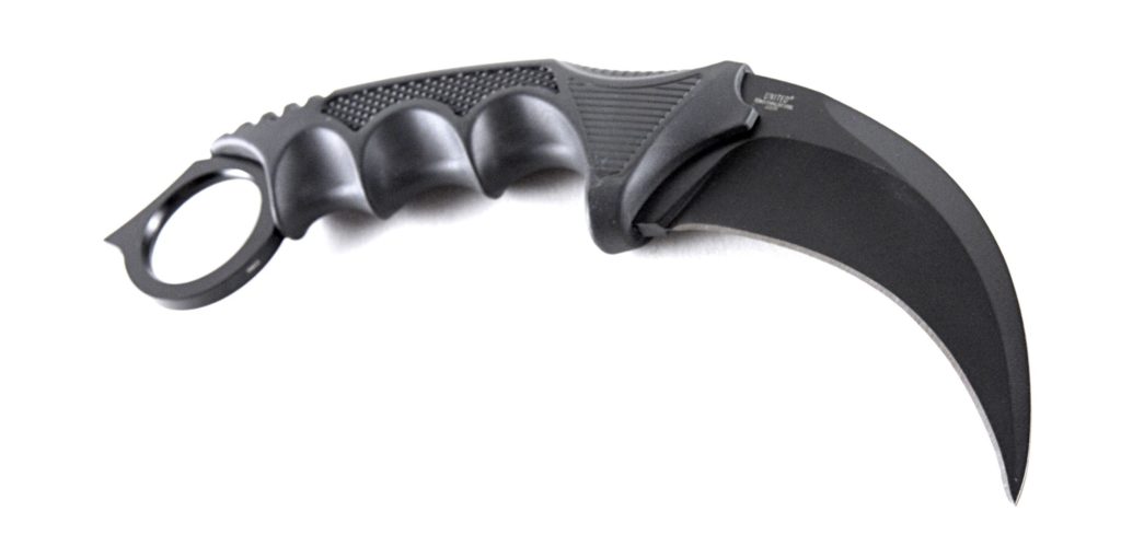 United Cutlery Honshu Karambit Knife Black W  Shoulder Sheath - Gun Gear