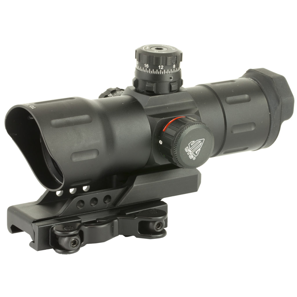 LEAPERS UTG RED DOT SIGHT RED-GREEN ILLUM CQB T-DOT WITH OFFSET QD ...