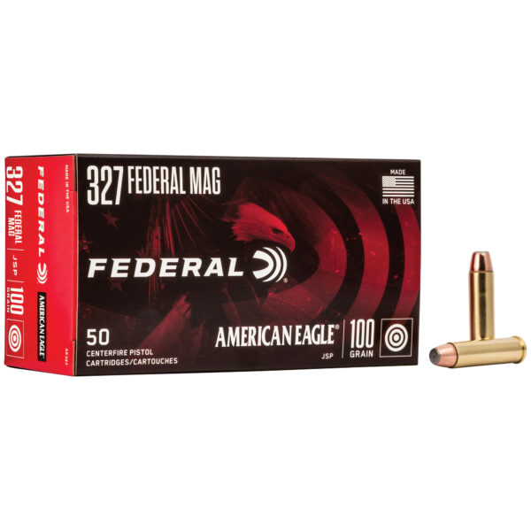 AMERICAN EAGLE AMMUNITION 327 FEDERAL MAGNUM 100 GRAIN SOFT POINT 50 ROUND BOX