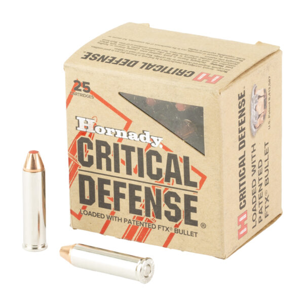 HORNADY CRITICAL DEFENSE AMMUNITION 327 FEDERAL MAGNUM 80 GRAIN FLEXTIP 25 ROUND BOX